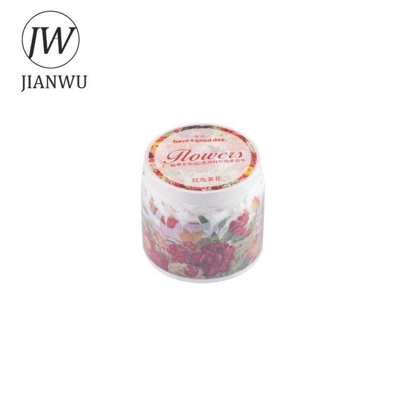 Băng Keo Washi DIY In Họa Tiết Cây 30*350mm Trang Trí Sổ Tay Phong Cách Retro