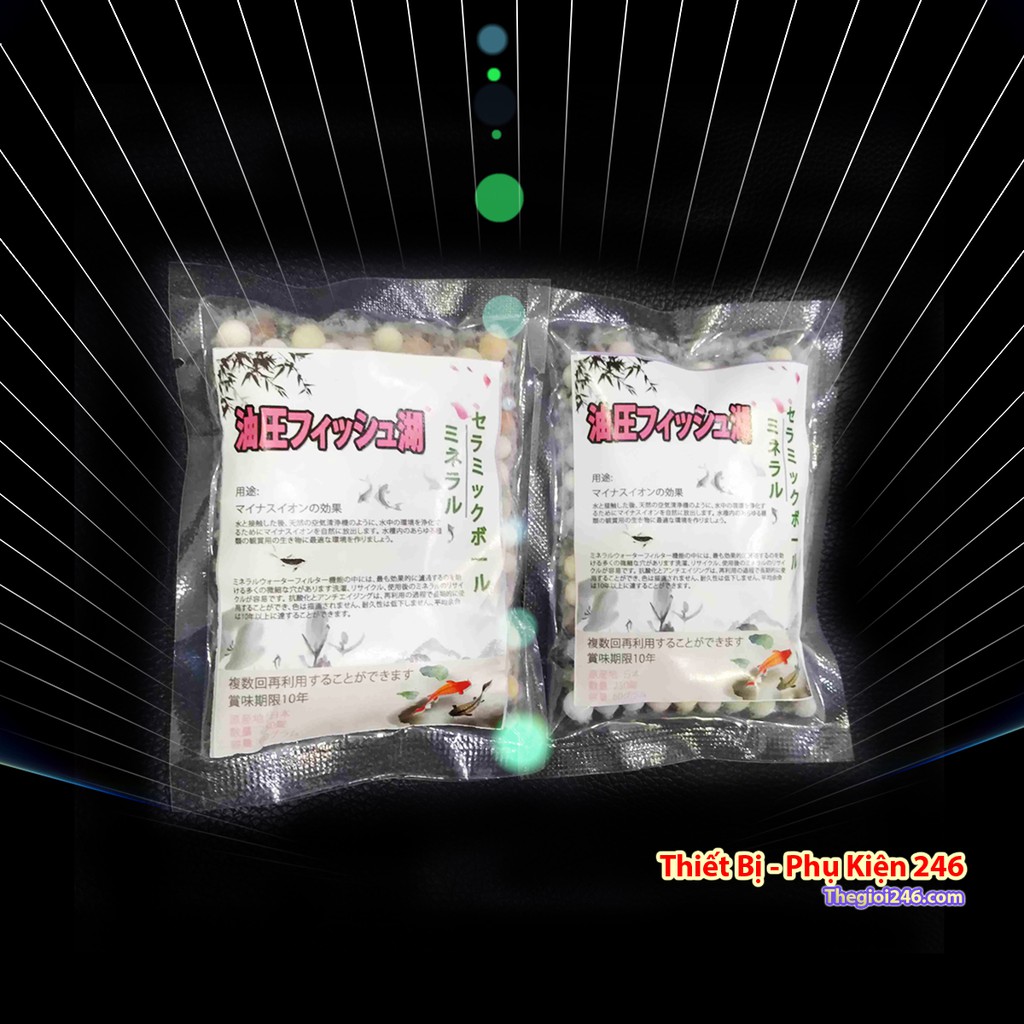 Beeball khoáng viên Nhật chuyên dụng khử độc nước dùng nuôi tép cảnh cá cảnh thủy sinh 250 viên