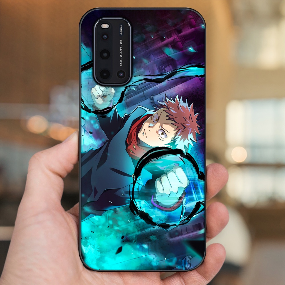 Ốp lưng Vivo V19 viền đen in hình Yuji Jujutsu Kaisen