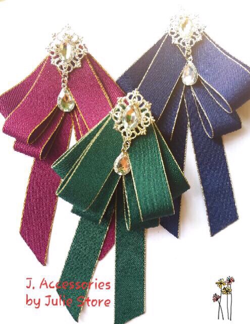 Tag Nơ Cài Áo Handmade Cao Cấp