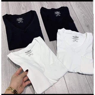 [SALE SHOCK XIN ĐÁNH GIÁ] Áo phông cổ tim Pull & Bear cộc tay chất đẹp đủ size