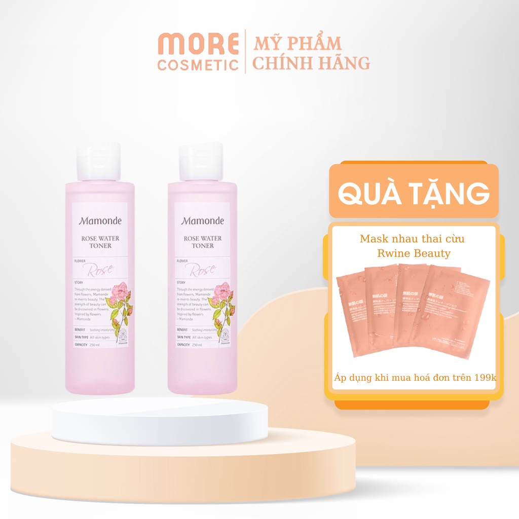 Toner Mamonder Nước Hoa Hồng Dưỡng Da Mamonde Rose Water Toner 250ml