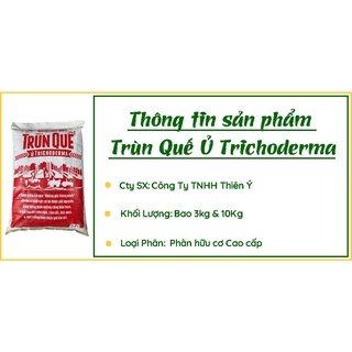 Phân trùn quế ủ nấm đối kháng Trichoderma  cải tạo đất - 10Kg
