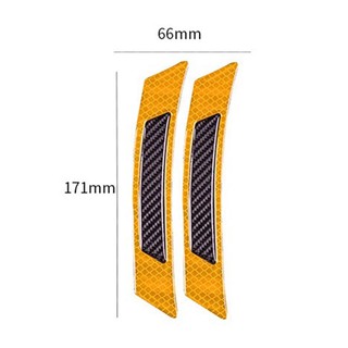 2 miếng decal phản quang dán vè xe ô tô