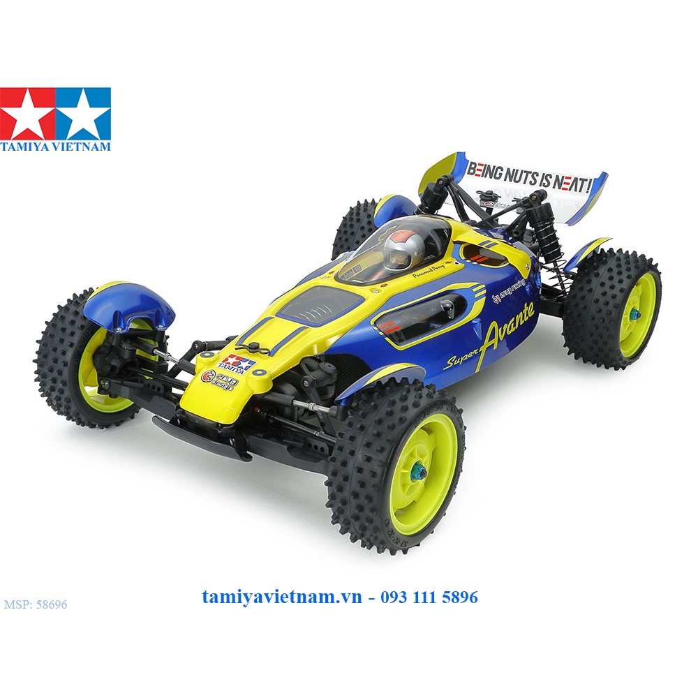 58696 Mô hình xe ô tô điều khiển từ xa 1/10 SCALE R/C 4WD OFF ROAD RACER SUPER AVANTE (TD4 CHASSIS)