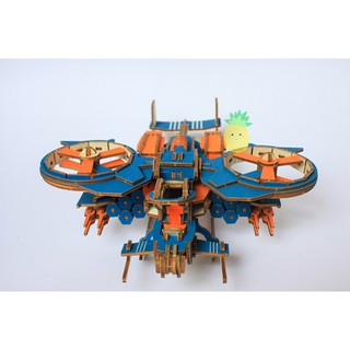 Mô Hình Đồ Chơi Lắp Ráp Gỗ 3D Phi Cơ Avatar [Chưa lắp]