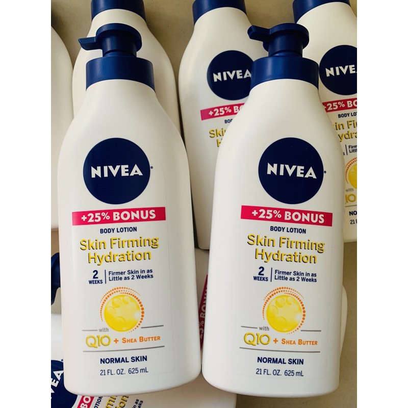 Sữa dưỡng thể Nivea body lotion Q10 dưỡng da chống lão hoá và chảy xệ 625 mL - USA