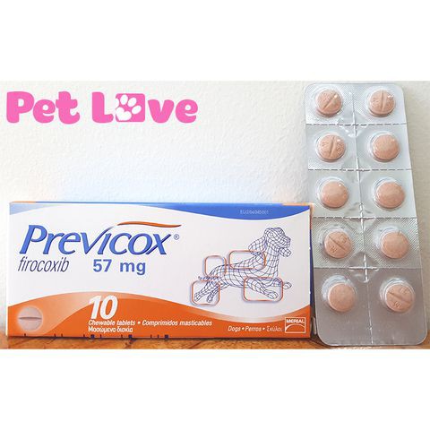 1 hộp Previcox (10 viên, 57mg/ viên) giảm đau, kháng viêm trên chó