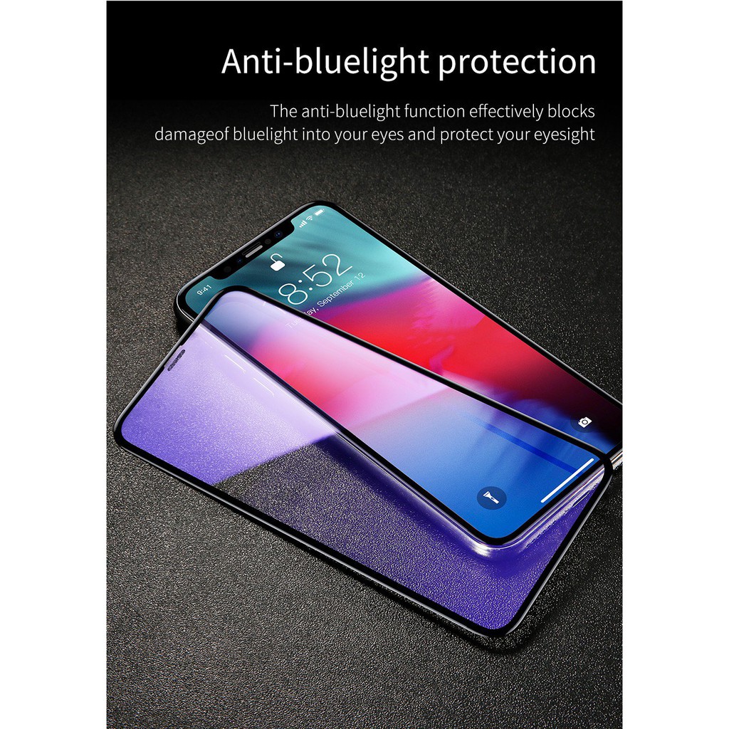 Kính cường lực 5 lớp siêu bền 0.3 mm Rigid-edge 4D cho iPhone XR hãng Baseus