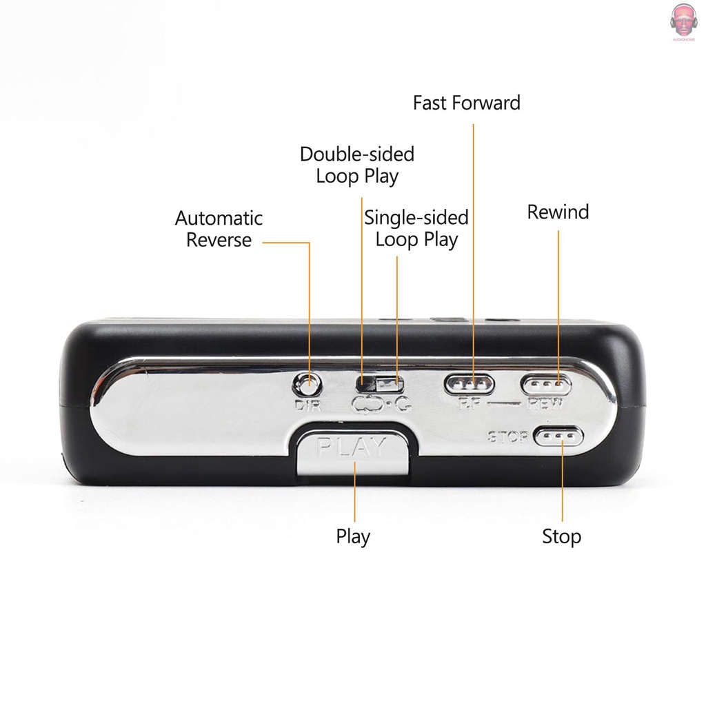 Băng Cát Xét Mini Kèm Điều Khiển Âm Lượng Tai Nghe 3.5mm