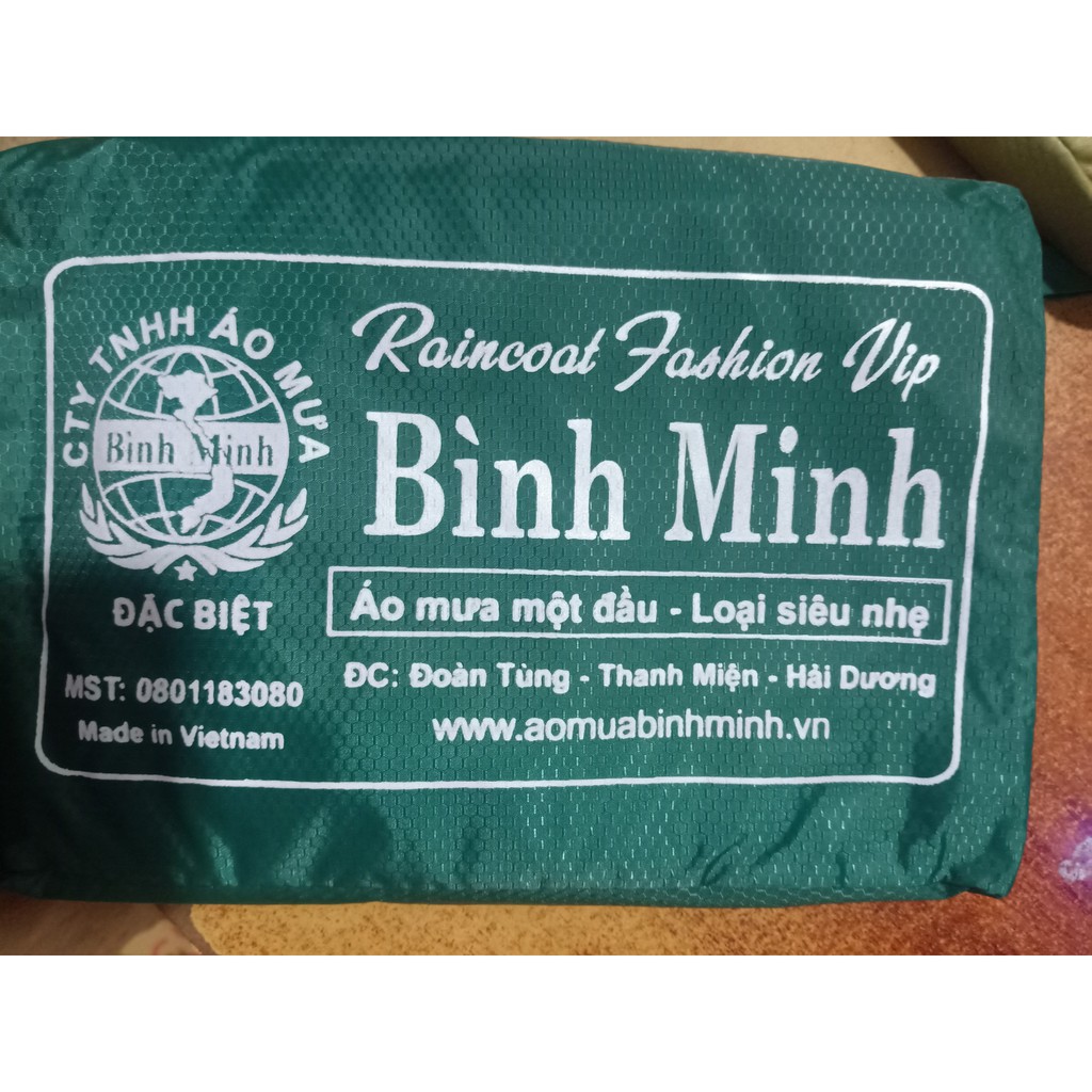 Áo mưa Bình Minh loại siêu nhẹ