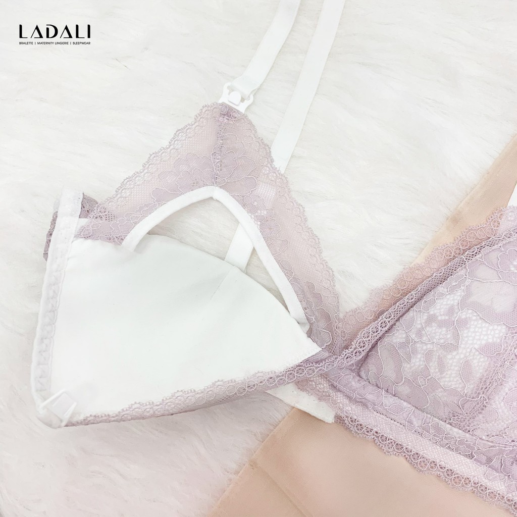 Áo ngực cho bé bú, áo ngực bầu ren bigsize thiết kế cao cấp Ladali S218 - Đen, Tím | BigBuy360 - bigbuy360.vn
