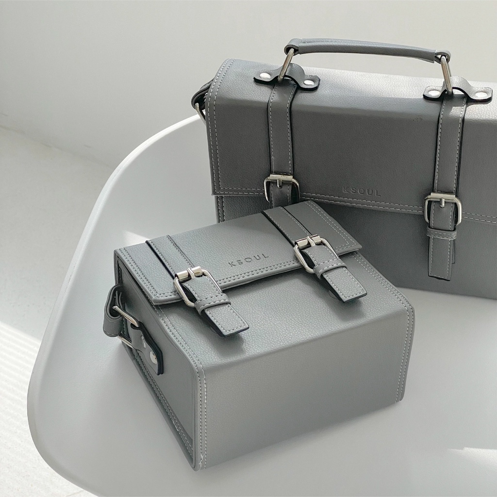 Túi Đeo Chéo OLD SCHOOL BAG VER.2 GREY SIZE S KSOUL CONCEPT