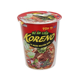 6 ly mì koreno vị bò cay ly 65g