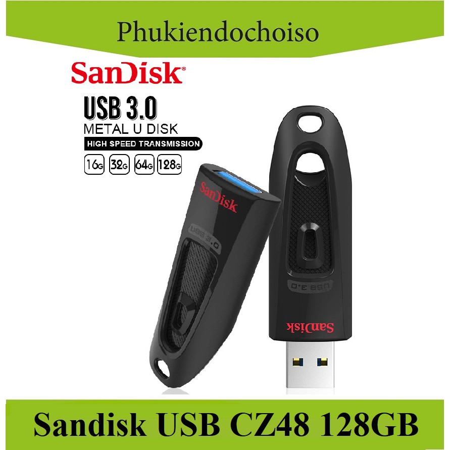 [Mã 157ELSALE hoàn 7% đơn 300K] USB 3.0 Ultra CZ48 128GB 100MB/s