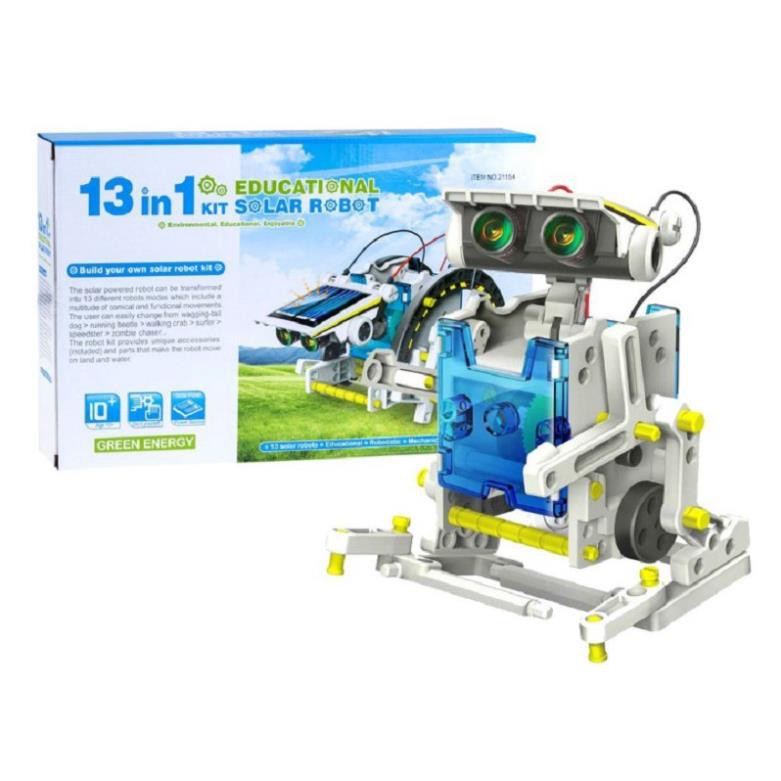 [Sẵn Hàng Giao Ngay] ROBOT TƯƠNG LAI 13 IN 1 EDUCATIONAL SOLAR ROBOT KIT 2115A -BỘ LẮP RÁP NĂNG LƯỢNG MẶT TRỜI