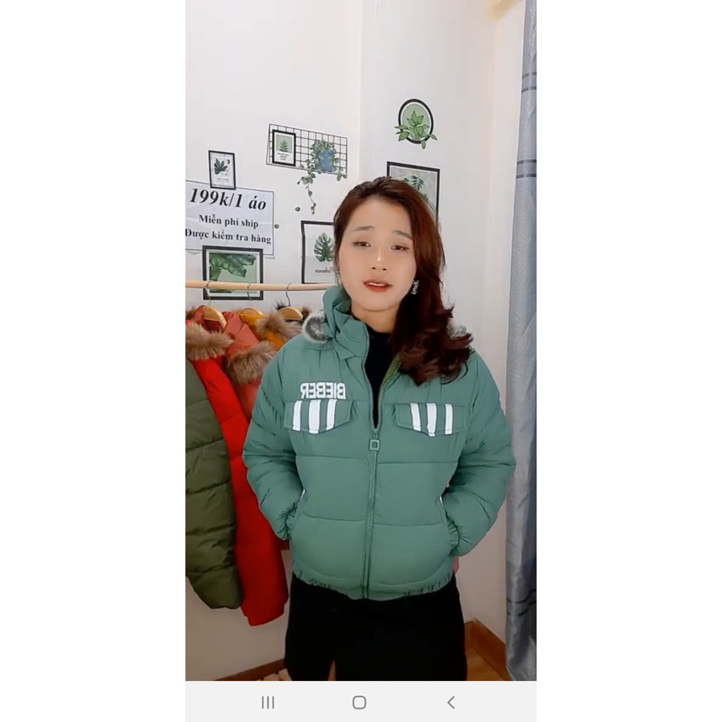 [ Bán Sỉ ] Áo phao nữ, áo phao mũ lông hót 2020( ÁO SỌC) | BigBuy360 - bigbuy360.vn