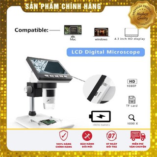 Kính Hiển Vi Điện Tử 1000X Màn Hình 4.3inch ( Độ phân giải 1080P )