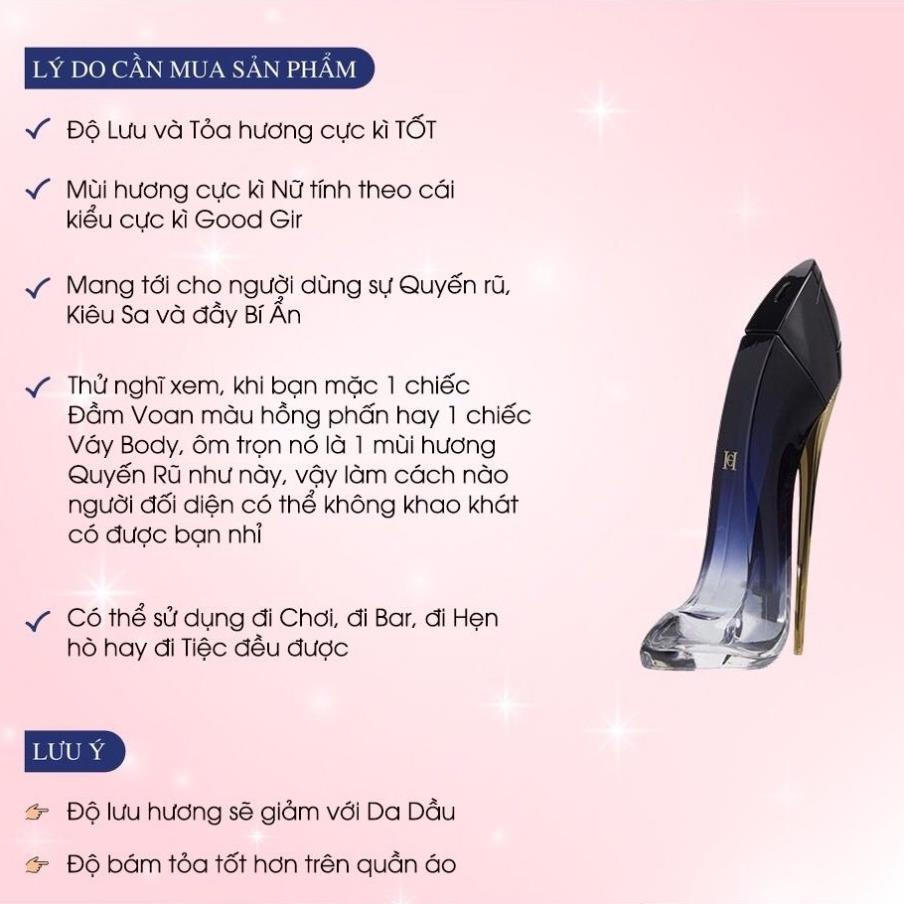 Nước hoa nữ Guốc Đen 80ml nồng độ EDP- Hương thơm nhẹ nhàng nữ tính quyến rũ lưu hương lâu- Chisman