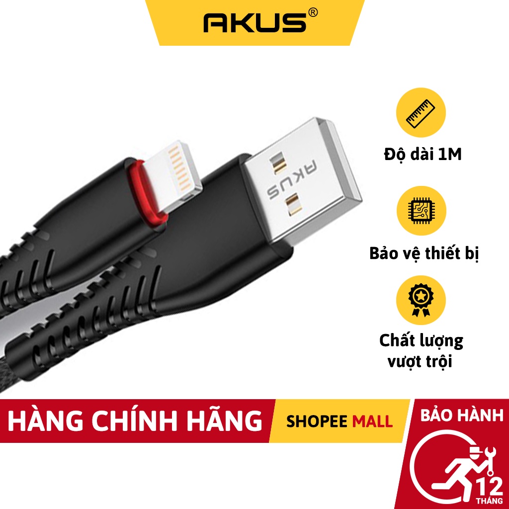 Cáp dây dù chân micro - D313 Hàng chính hãng - Bảo hành 12 tháng - Akus