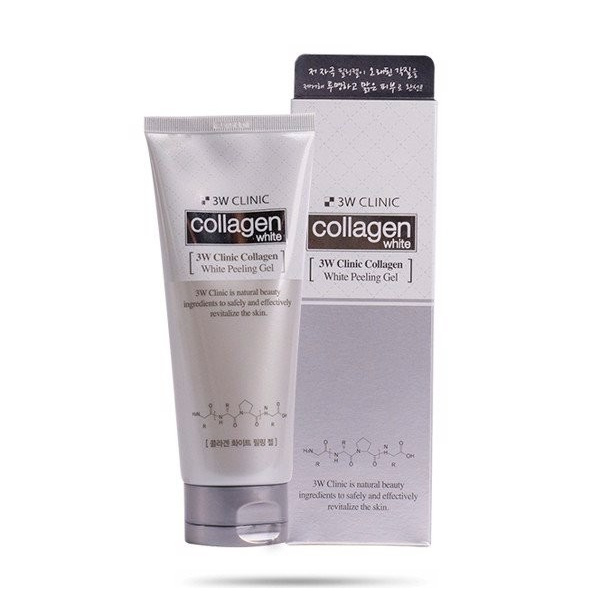 Tẩy Tế Bào Chết Trắng Da Tinh Chất Collagen 3W Clinic Collagen White Peeling Gel 180ml