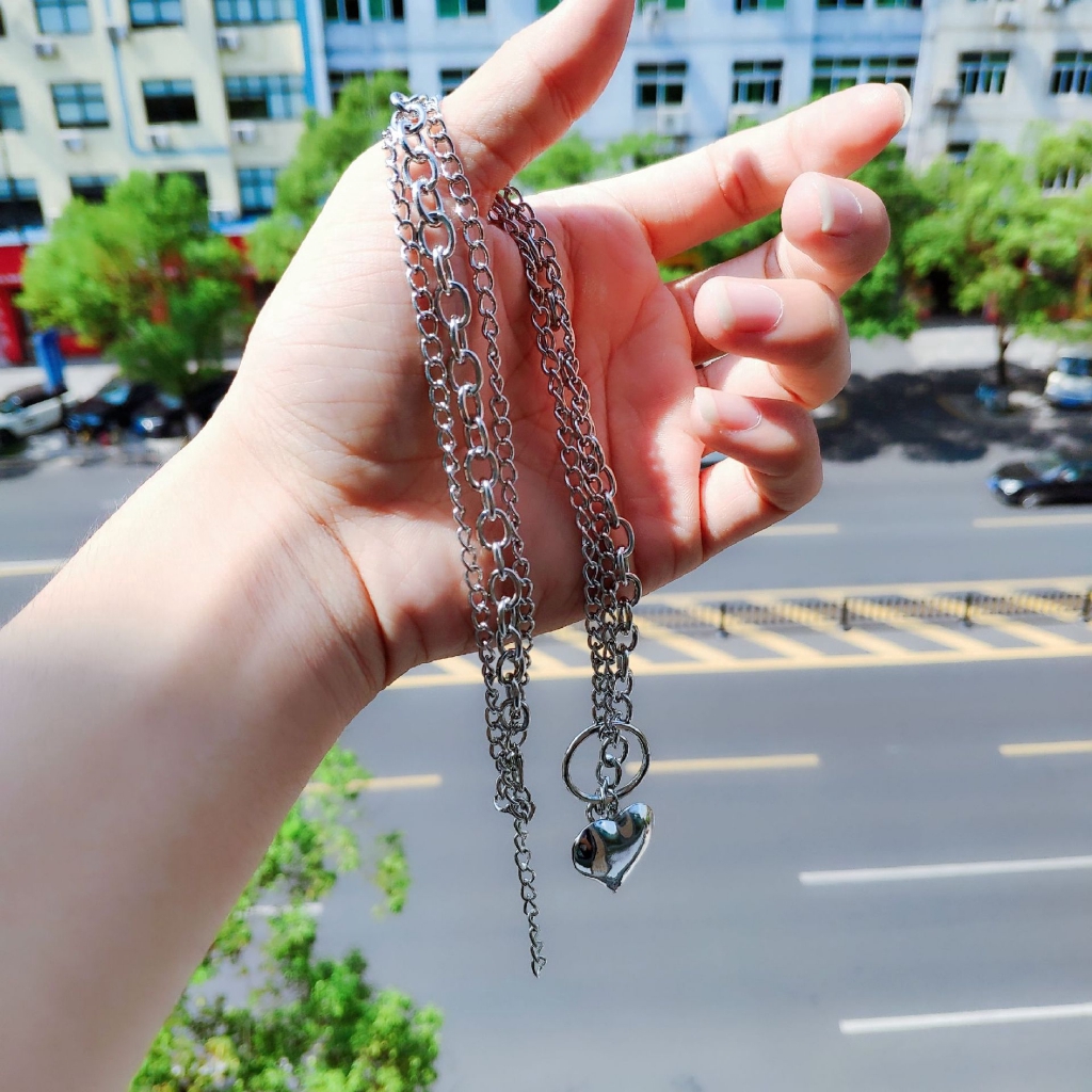SUXI Vòng Cổ Choker Gắn Mặt Trái Tim Phong Cách Vintage