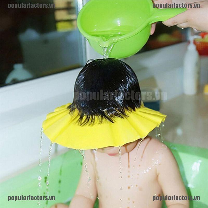Mũ Tắm Gội Đầu Chắn Nước 3 Màu Tùy Chỉnh Tiện Dụng Cho Bé