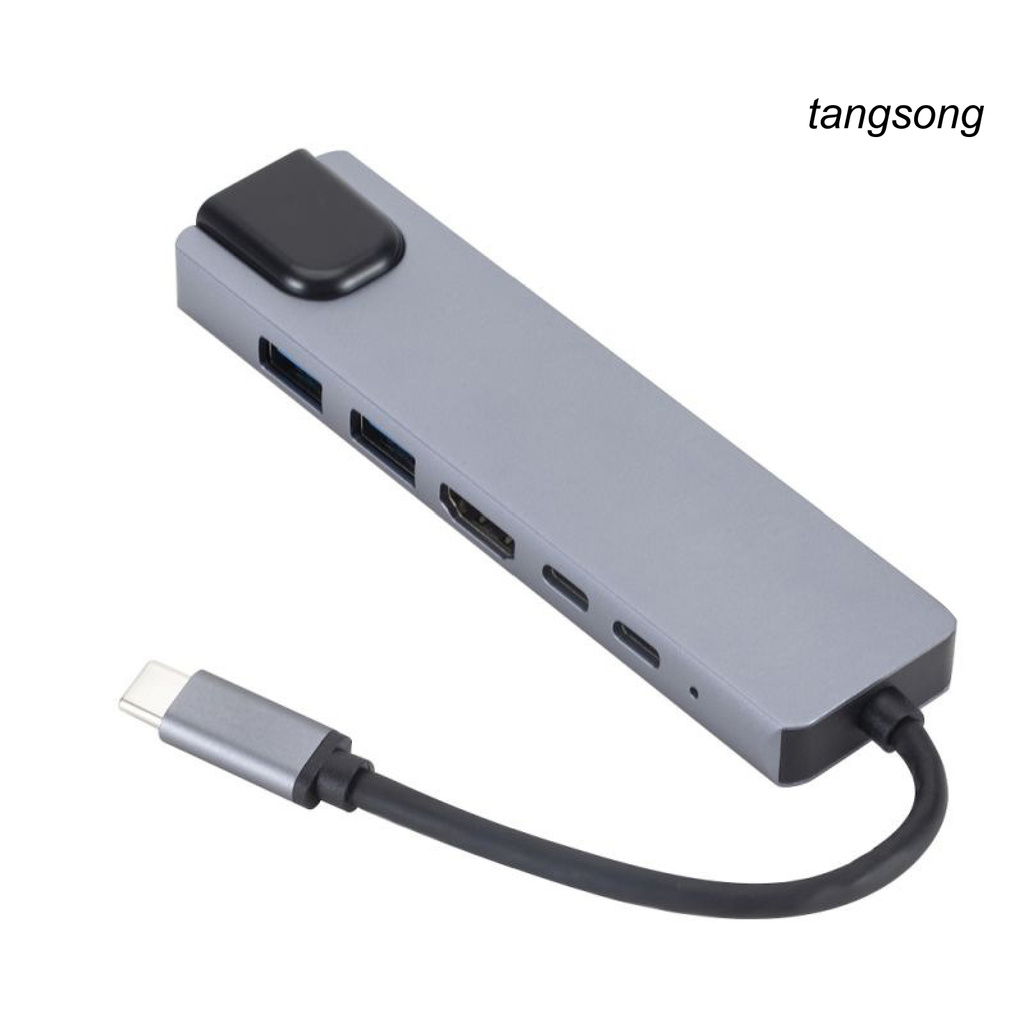 Bộ Chuyển Đổi Ts-6 Trong 1 Type-C Sang Pd Usb 3.0 Hub