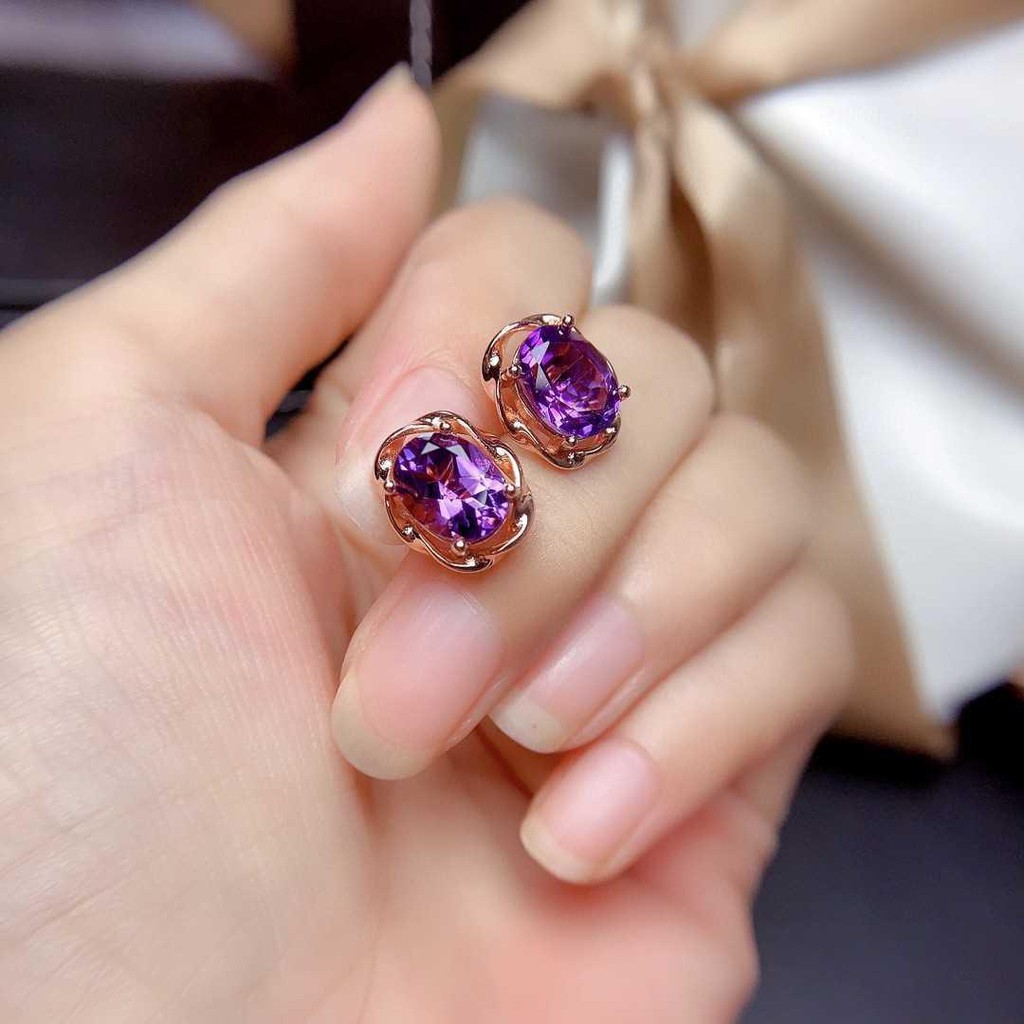 SEIKO (New Arrival) Fashionable Natural Amethyst Decorative Nails For Women 925