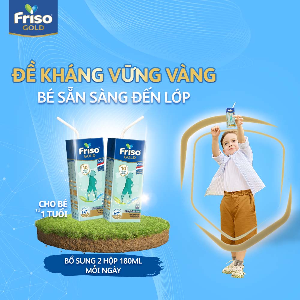 Thùng 48 hộp Sữa uống dinh dưỡng Friso Gold (180ml/hộp)