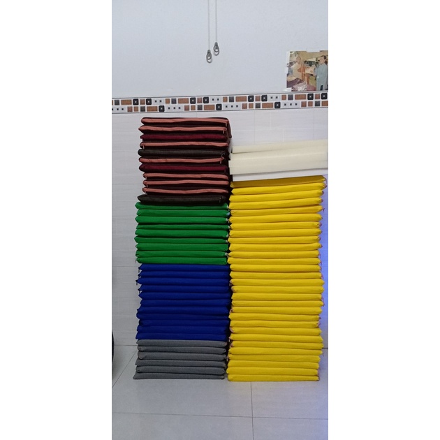 Nệm ngồi bệt màu LAM kích thước vuông 40x40 dày 3cm, lót ghế tựa lưng bàn ăn , bàn gỗ mềm êm ái không xẹp....