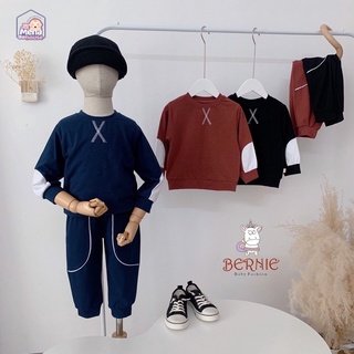 Set bộ áo quần cotton thu đông cho bé trai gái