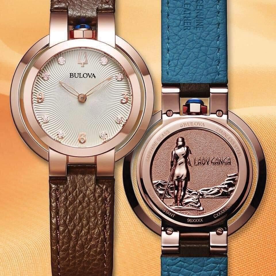 Đồng hồ nữ chính hãng Bulova 97P131 - Máy Quartz pin - Kính Sapphire - Dây da