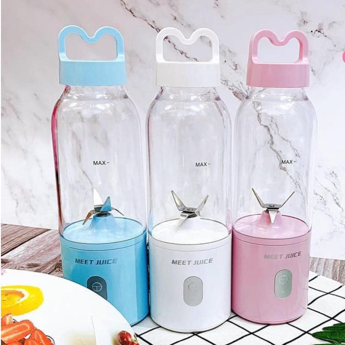 [Bán chạy] Máy xay sinh tố, hoa quả cầm tay mini Meet Juice - Siêu đẹp - Siêu tiện