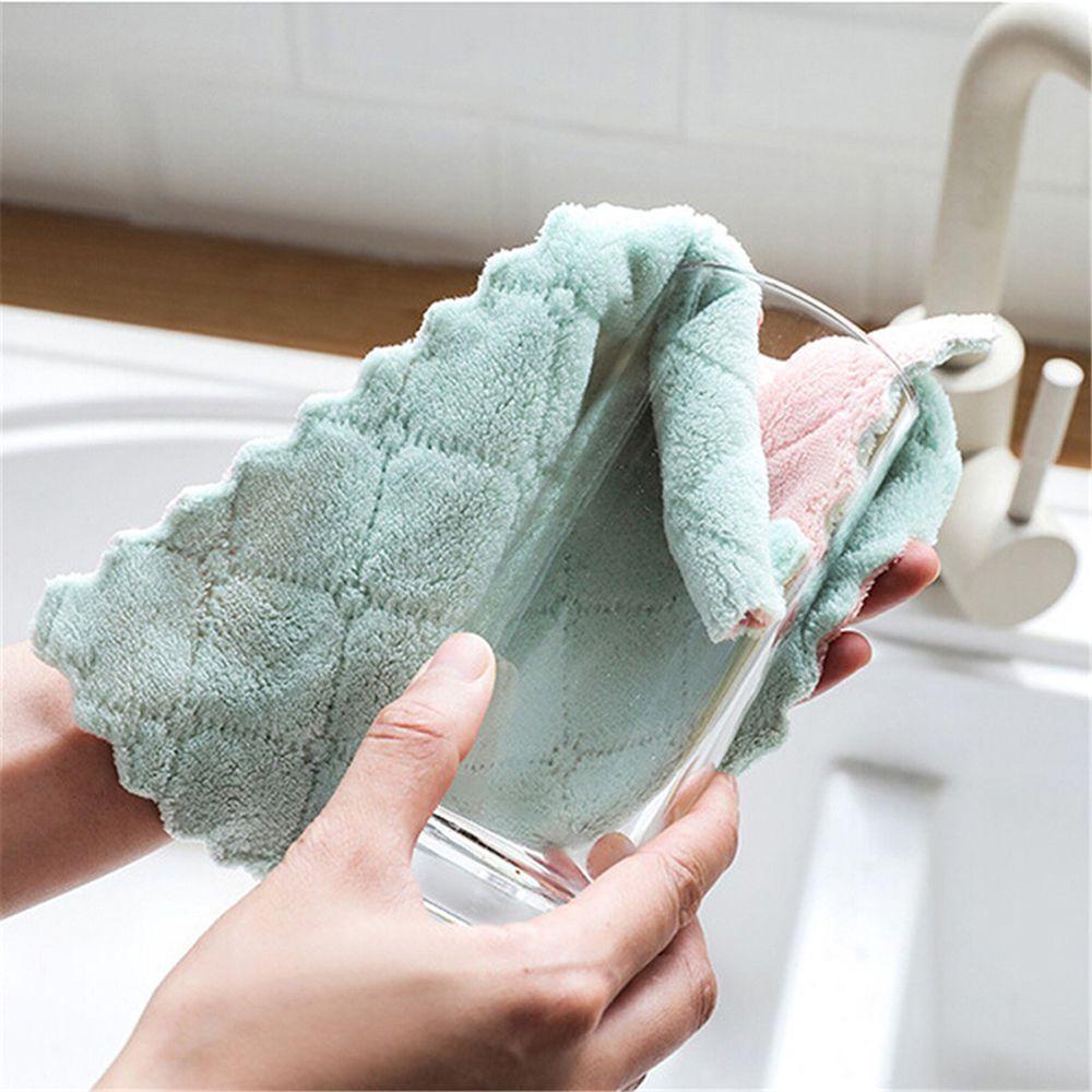 Khăn Lau Chén Dĩa Bằng Sợi Micro Siêu Thấm Hút Chống Dính