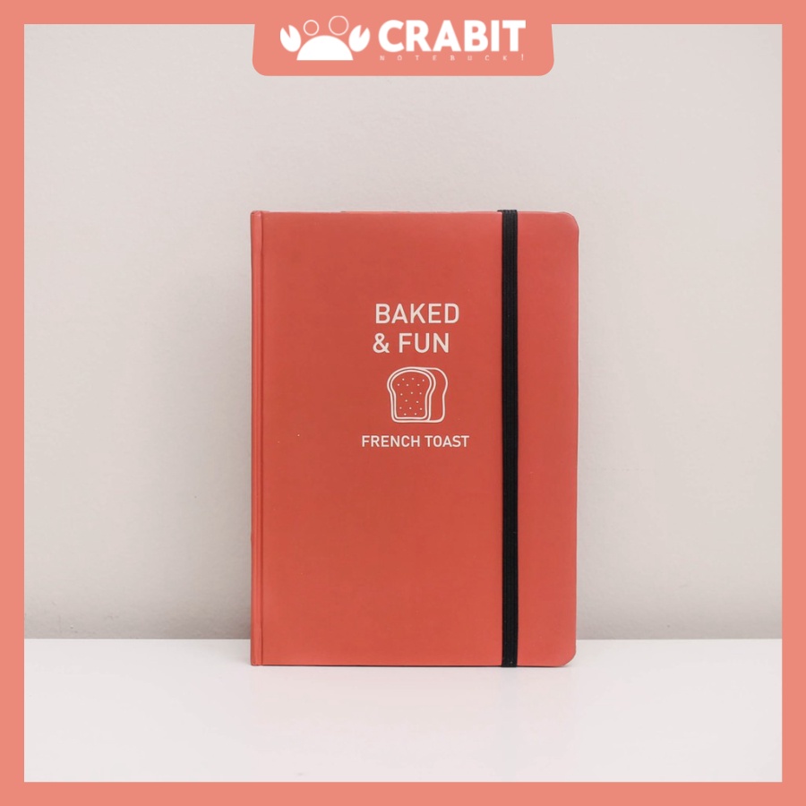 Sổ tay dotgrid Crabit 100gsm A5 - Baked&amp;fun - French Toast