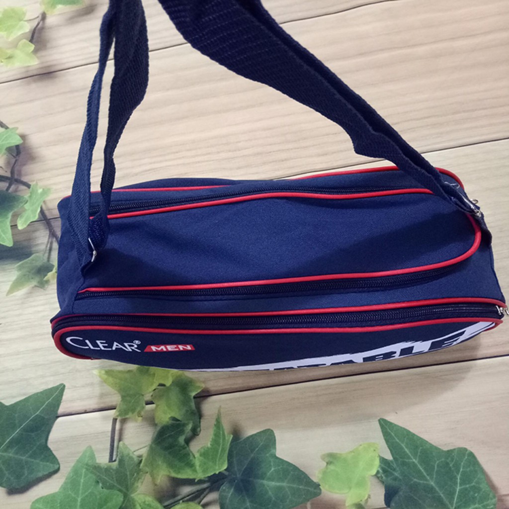 Túi Đựng Giày Thể Thao Clear 2 Ngăn - Đựng Giày Đá Bóng  Có Dây Đeo Chéo