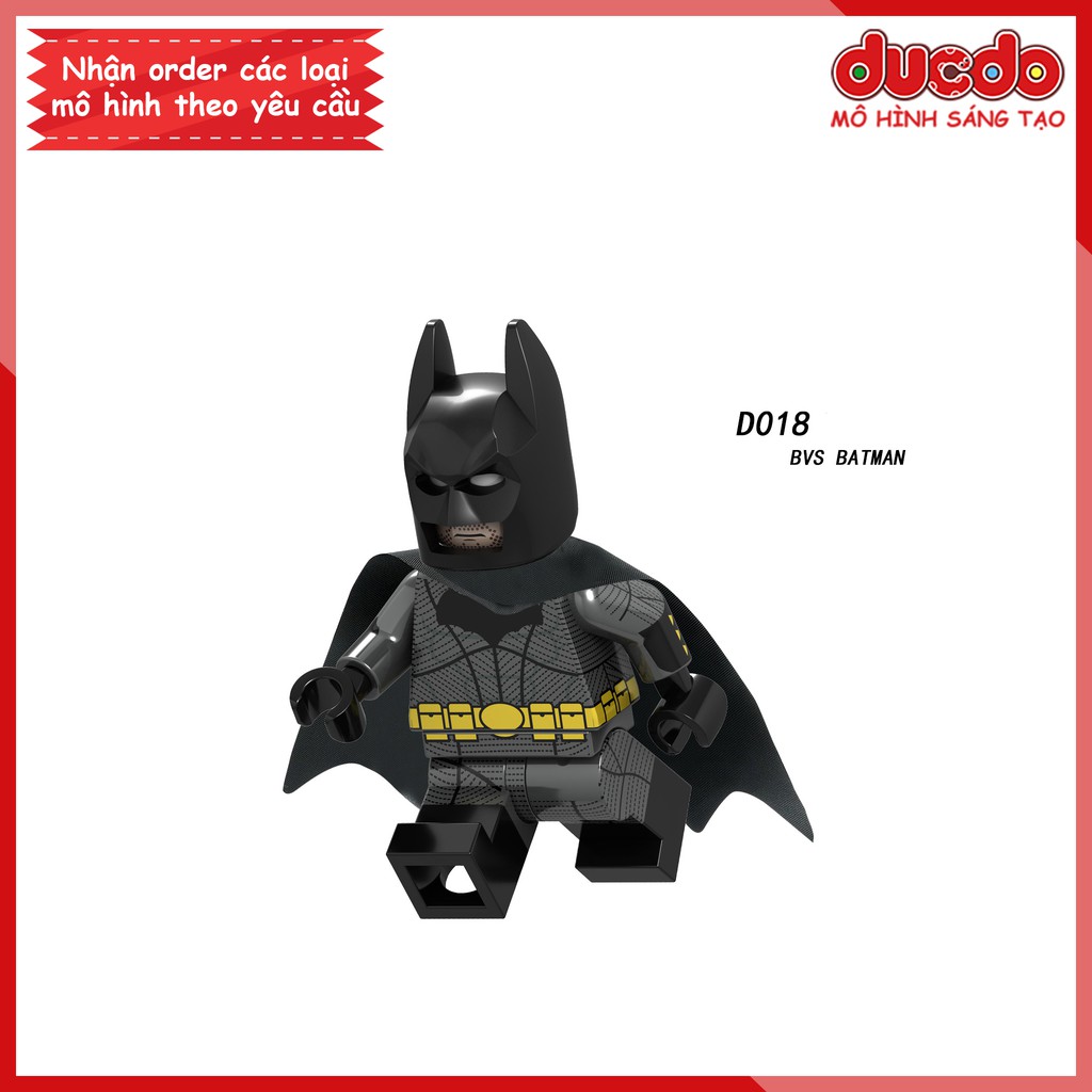 Minifigures siêu anh hùng Batman, Tony, Black Panther, Captain America - Đồ chơi Lắp ghép Xếp hình Mini LeLe D011 - D018