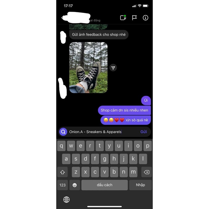 Onion.A - Giày Converse 1970s chính hãng màu đen cao cổ - 162050C