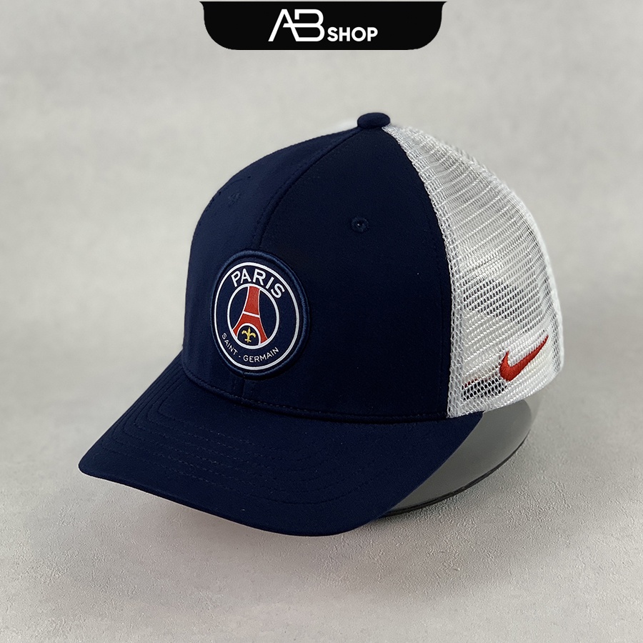 Mũ Lưỡi Trai Nike PSG Cao Cấp Nón Kết Lưới Thể Thao Xanh Navy AB-30184