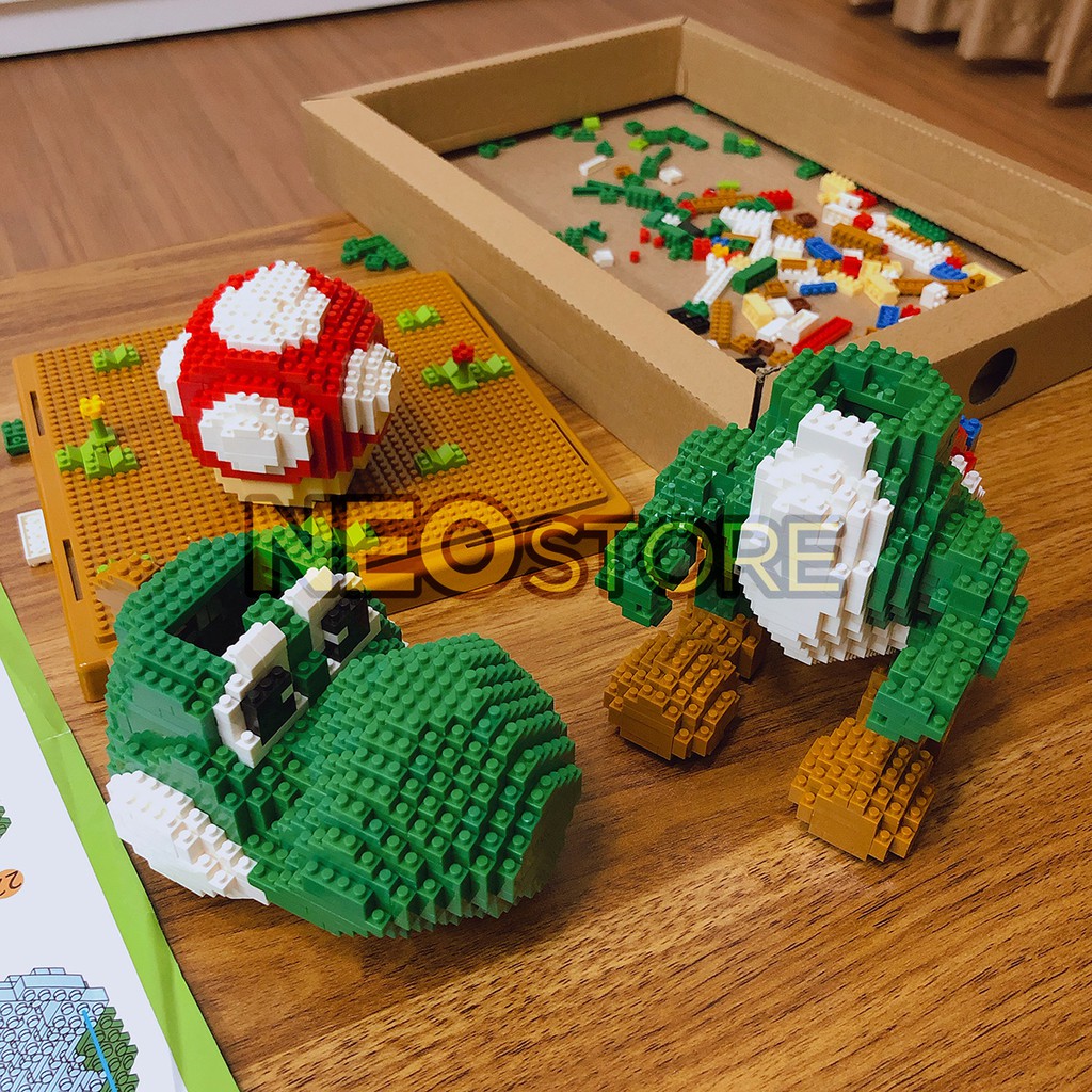 Xếp hình Lego khủng long Yoshi Mario 3D Magic Blocks Big Size - Đồ chơi trí tuệ - NEO Store
