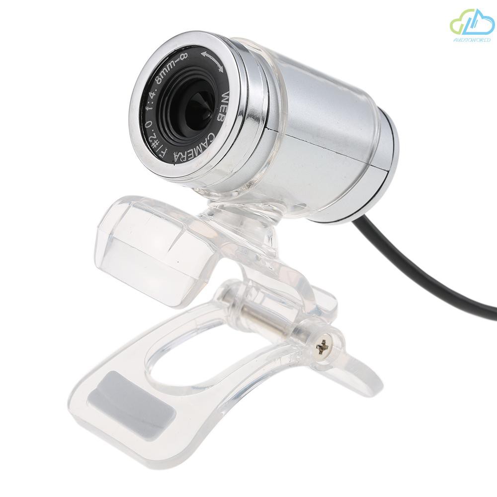 Webcam Usb 2.0 0.3 Triệu Pixels Có Thể Xoay 360 Độ Dành Cho Máy Tính / Laptop