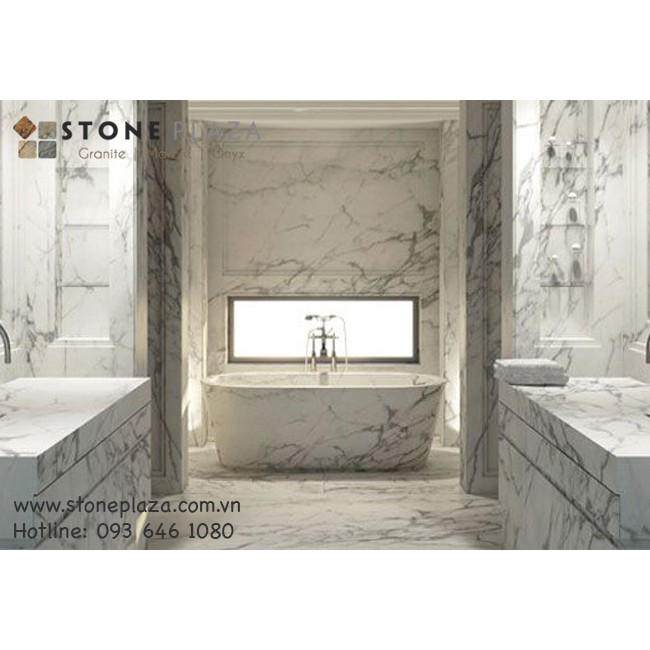 ĐÁ MARBLE TRẮNG VÂN TIA CHỚP (STATUARIO WHITE MARBLE)