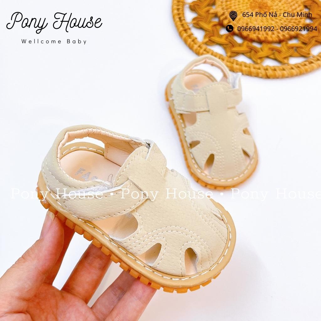 Dép Tập Đi Sandal Tập Đi Đế Cao Su Chống Trơn Trượt Có Còi Kêu Chíp Chíp Cho Bé Trai Bé Gái