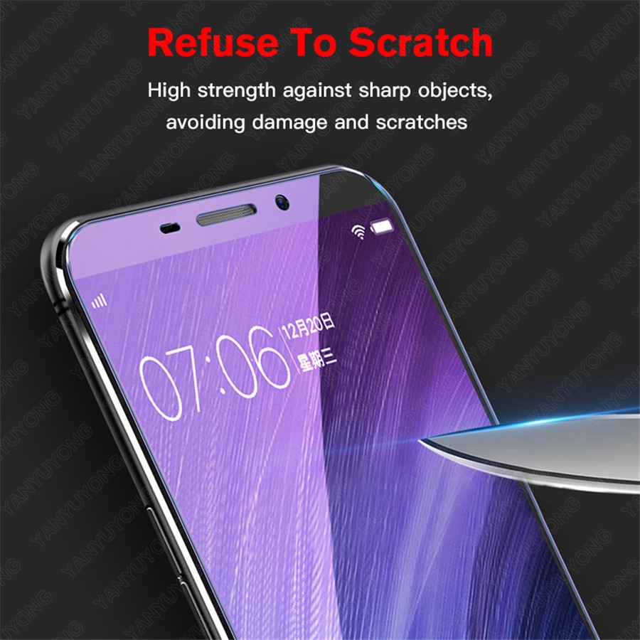 Kính Cường lực Full Màn Chống Tia Sáng Xanh Miếng dán màn hình Chống Trầy cho Xiaomi Mi Redmi Note 9s 8 7 9 Pro K30 Poco X3 Nfc F1 F2 X2 9a 8a 6a 9a 9t A2 Lite