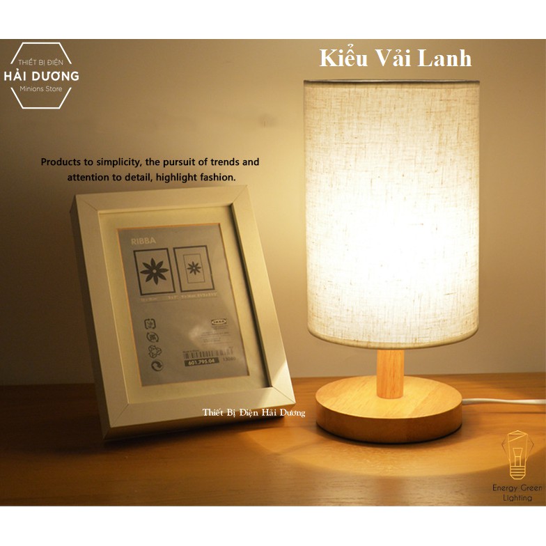 Đèn Bàn Trang Trí Kiểu Dáng Hiện Đại Thân Gỗ DB-616 - 25 phong cách khác nhau cho quý khách chọn - Bao gồm bóng đèn