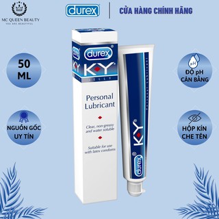 Gel bôi trơn durex ky jelly 50g 💥CHÍNH HÃNG💥 tăng kích thước tăng chiều dài không màu không mùi - MC QUEEN BEAUTY