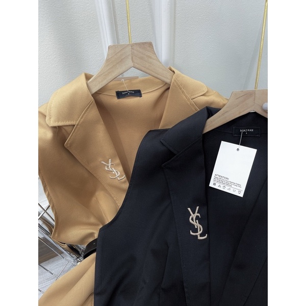 ÁO VEST SÁT NÁCH KÈM ĐAI YSL . CHẤT TUYẾT MƯA QC L1 A