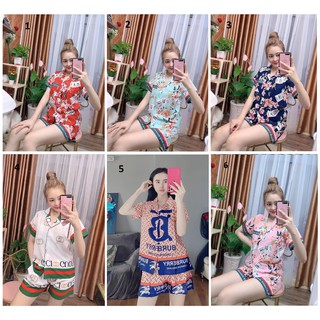 [MUA 2 GIẢM 30%] [40-60kg] Đồ Bộ Tay Ngắn Quần Đùi Lụa Satin ( Part 1)