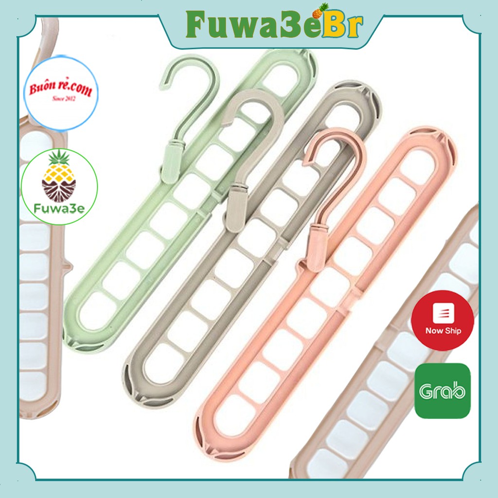 Móc treo quần áo 9 lỗ thông minh tiện dụng tiện ích giúp tiết kiệm diện tích - Buôn rẻ 00472